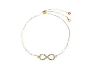 Pulseira Infinito Cravejado - Ajustável