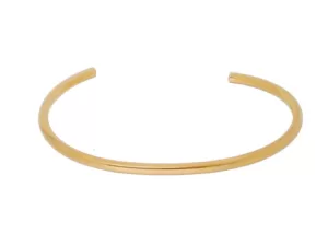 Bracelete Inspired Tubo Liso Dourado