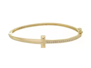 Bracelete Cravejado Cristal com Fecho Lateral